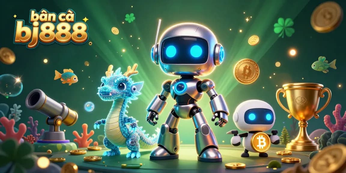 Play bắn cá bj888 with vibrant graphics, featuring fun underwater creatures and gaming elements.