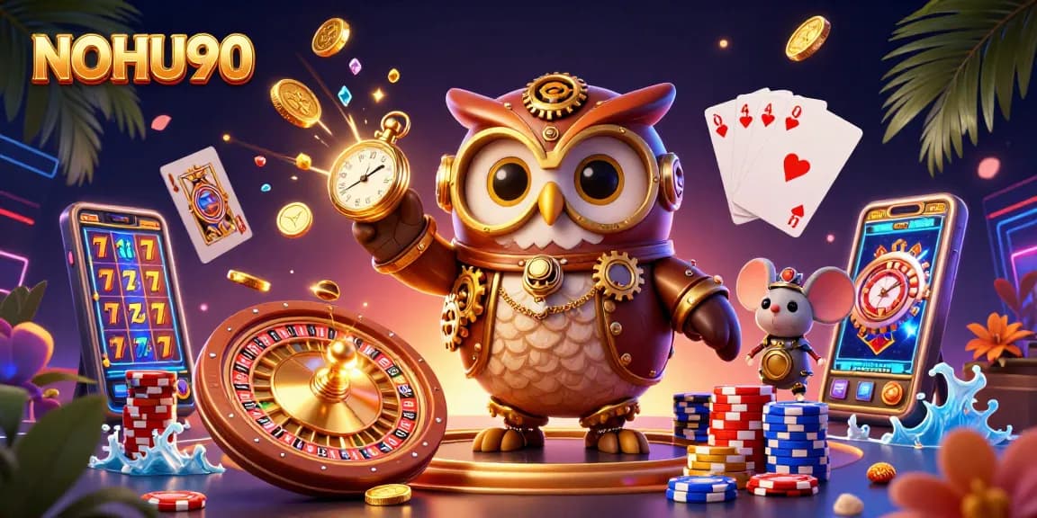 Engage with exciting slot adventures at NOHU90 featuring vibrant 3D casino elements and stunning visuals.