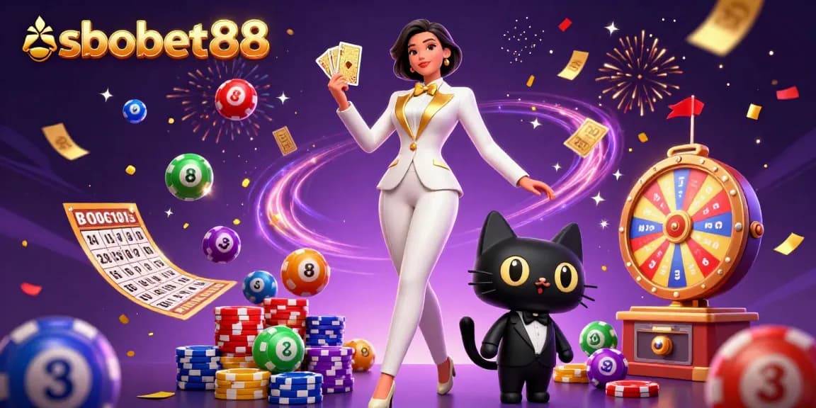 Experience sbobet88's thrilling action with a glamorous dealer during dynamic game moments.