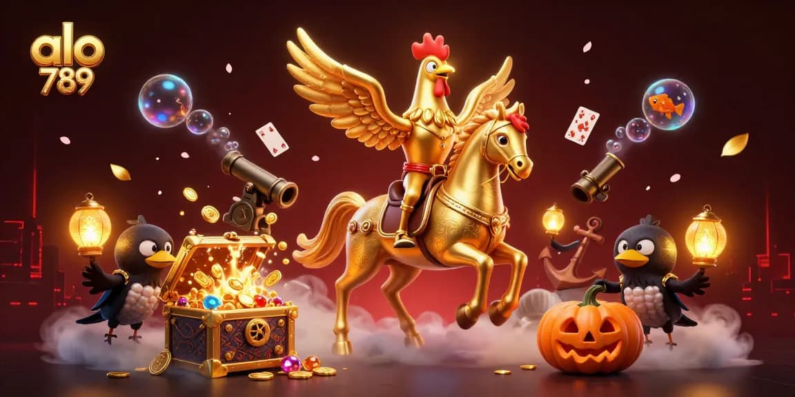 Join the exciting world of alo 789 with a thrilling casino scene featuring dynamic characters and rich game elements.