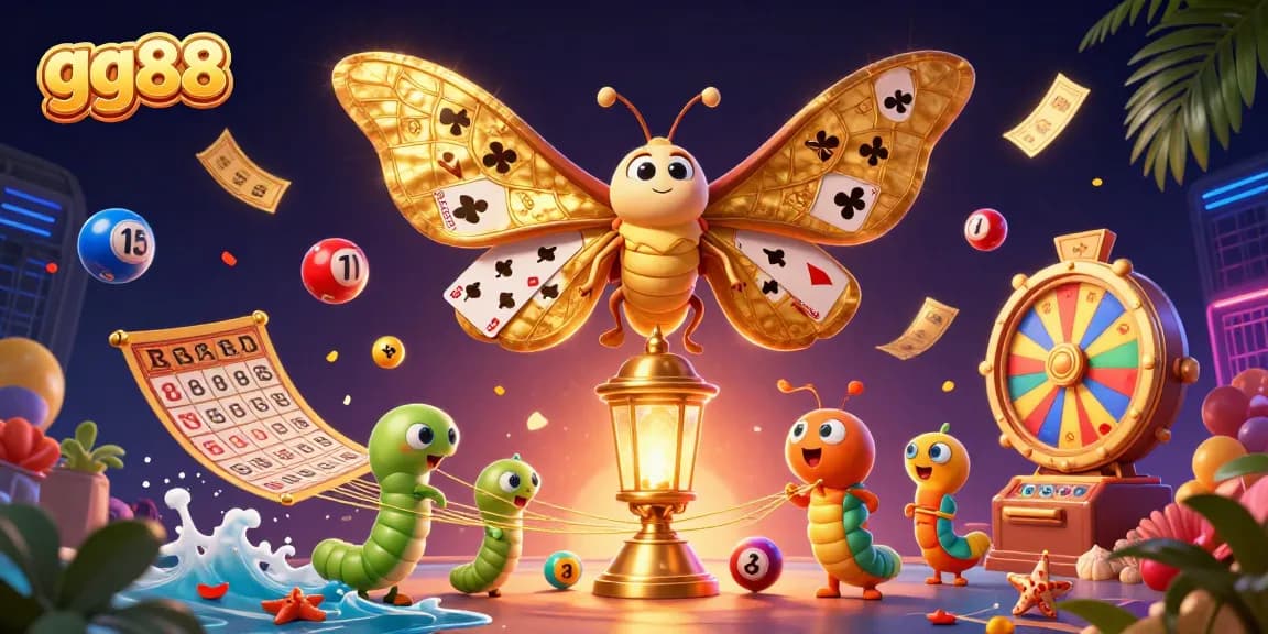 Experience the thrilling games at gg88 with vibrant lottery balls and golden prizes.