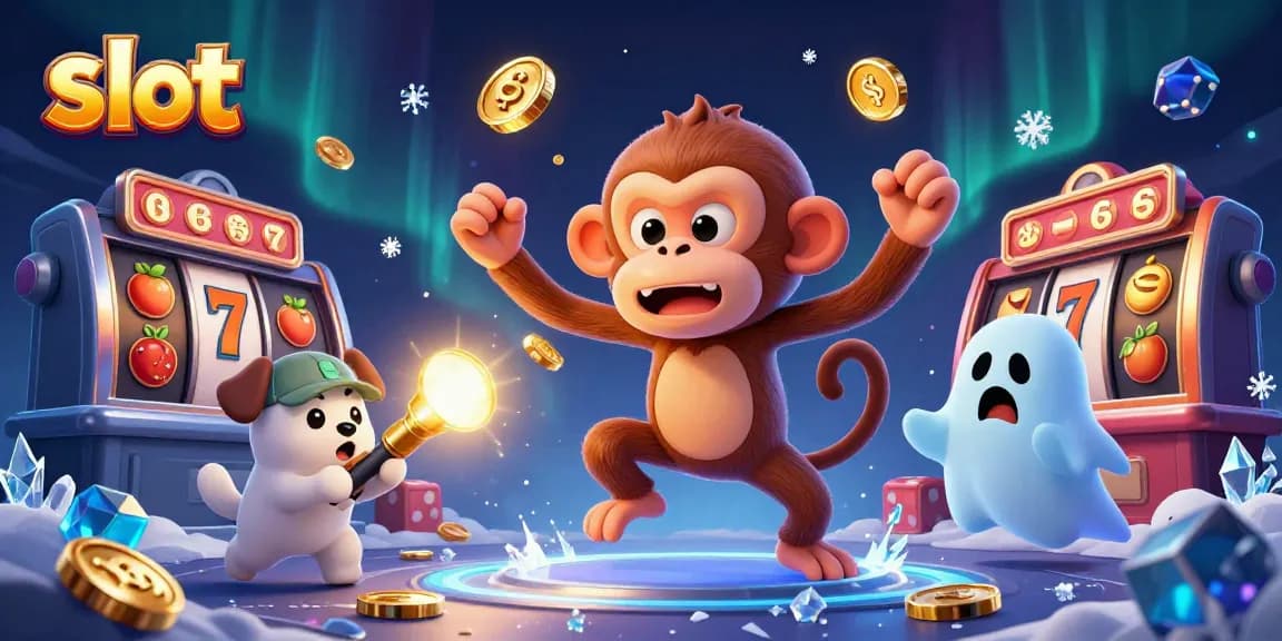 Play exciting slot games with dynamic characters in a vibrant haunted casino scene.
