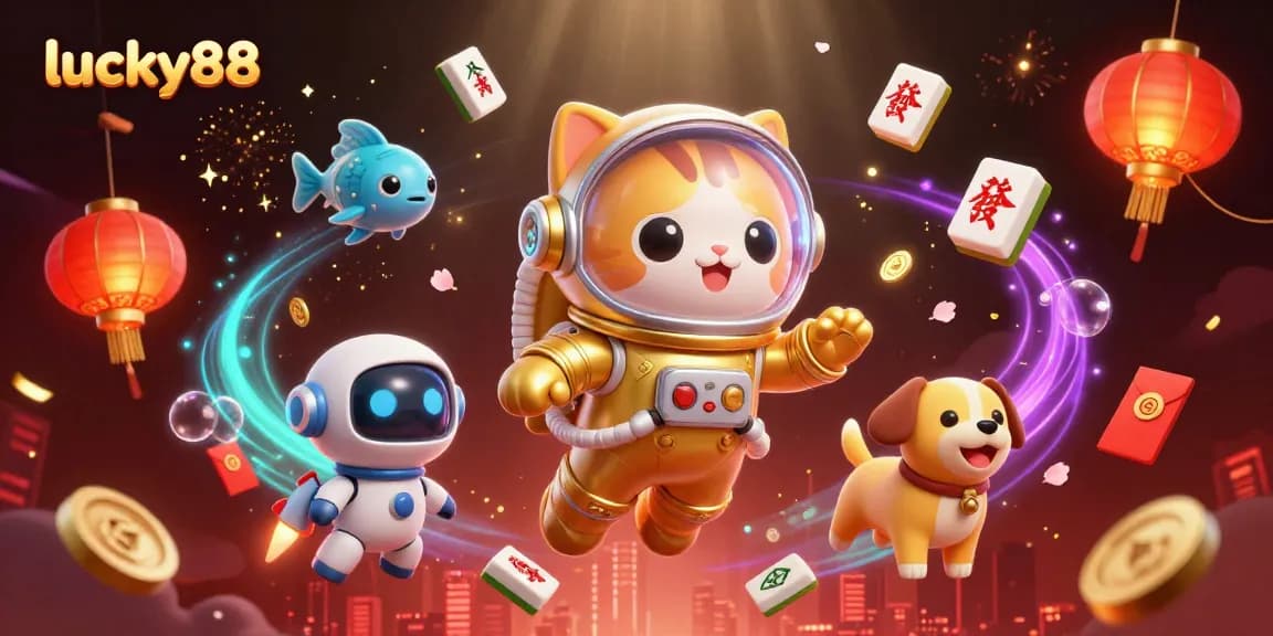Spin the reels of lucky88 with vibrant red envelopes and golden lanterns in a cosmic jackpot.