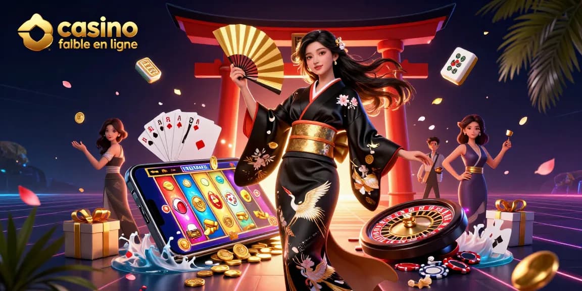 Experience the thrill of casino fiable en ligne with an immersive 3D digital illustration capturing the elegance and excitement.