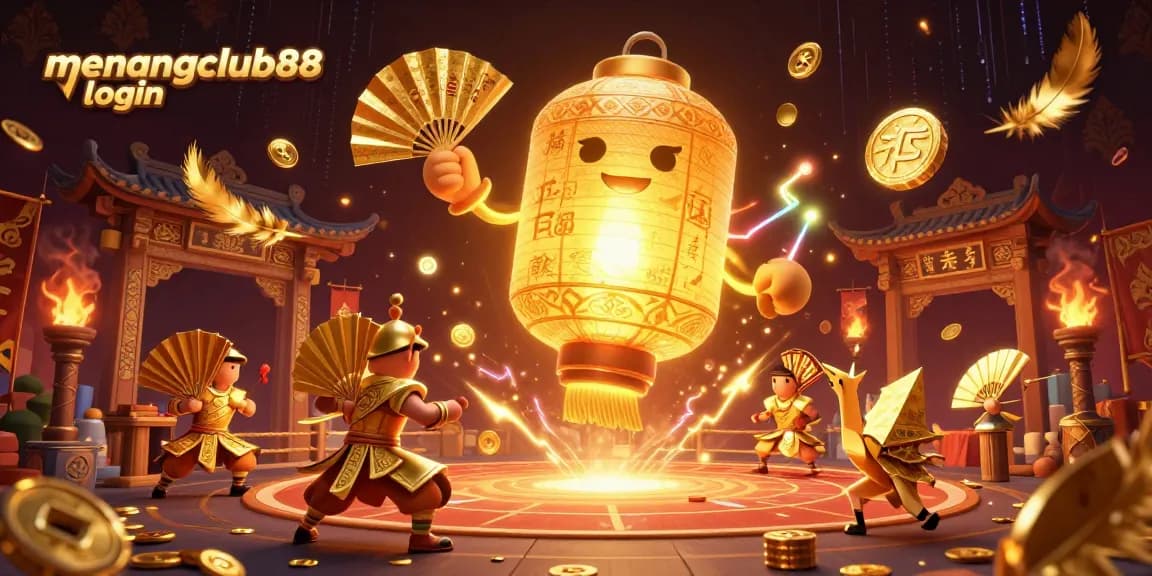 Experience the excitement at Menangclub88 login with vibrant casino elements and engaging characters.