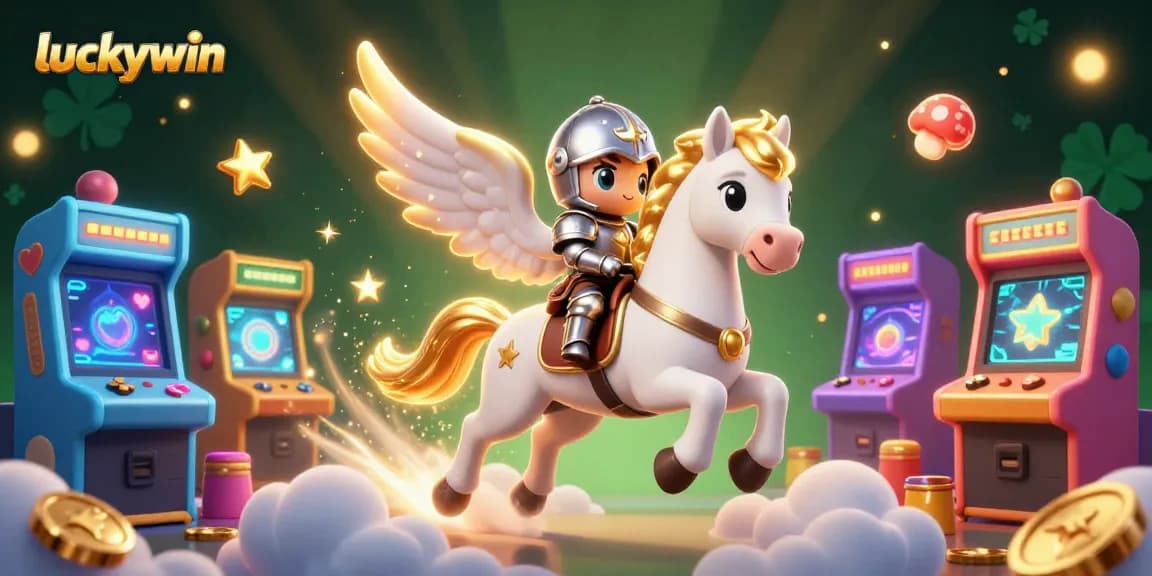 Experience the magic of luckywin with 3D characters and vibrant casino elements.