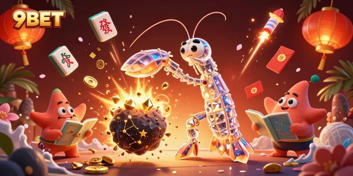 Engage with 9BET's stellar gaming scene through vibrant 3D worlds and exciting gameplay.