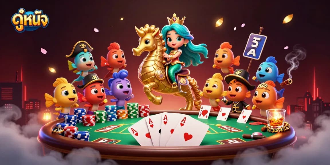 ดูหนังออนไลน์ฟรีในบรรยากาศของเกมคาสิโนพร้อมโมเดลปลาและเจ้าหญิงเศรษฐี
