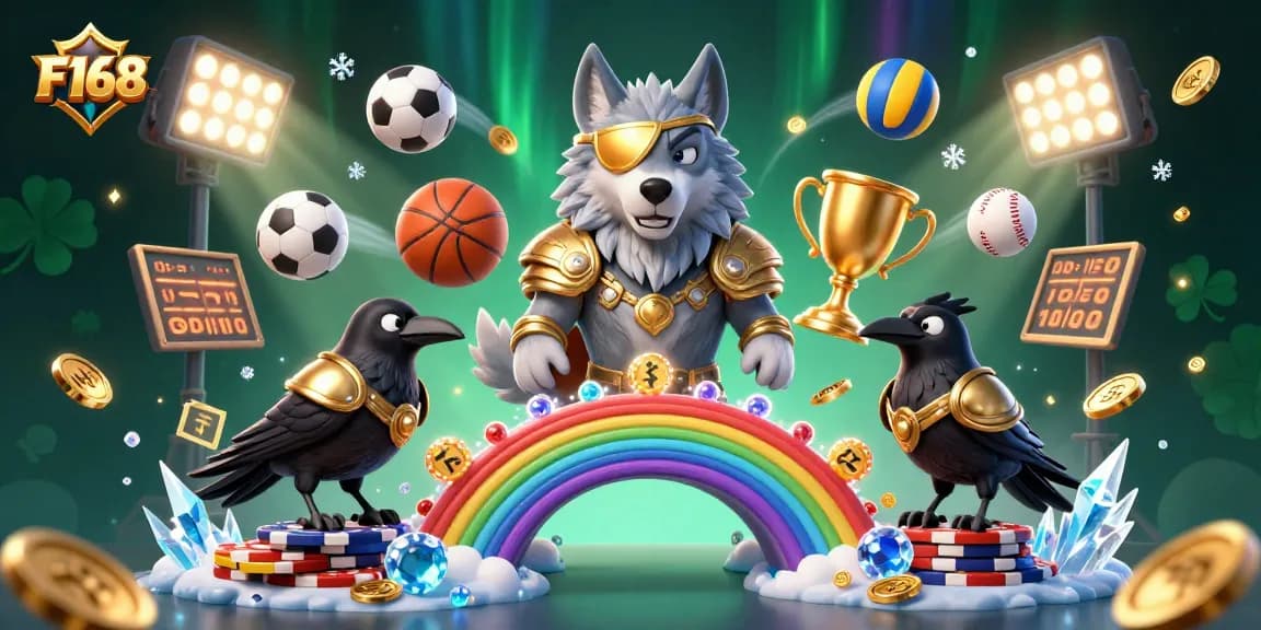 Experience the dynamic F168 casino world with thrilling gaming elements and stunning visuals.