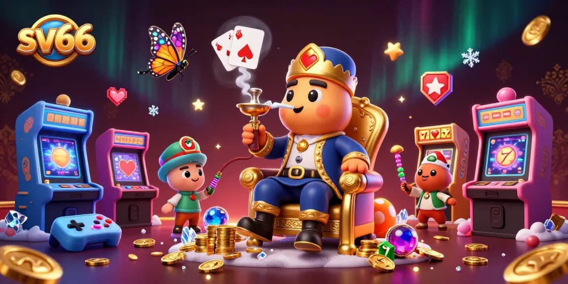Experience thrilling gaming at sv66 with colorful 3D slot machines surrounded by dynamic casino elements.