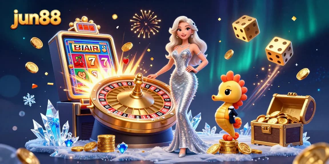 Experience thrilling gameplay with jun88, featuring a mermaid and seahorse at the roulette wheel.