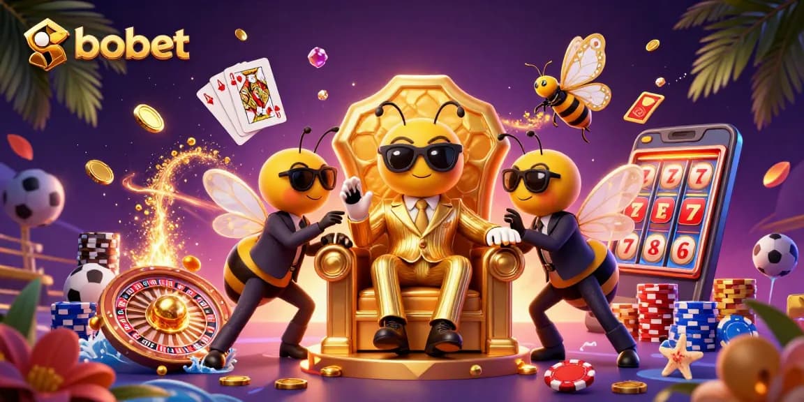 Sbobet enhances sports betting with a dynamic scene of a mob boss and bodyguards surrounded by winning odds.
