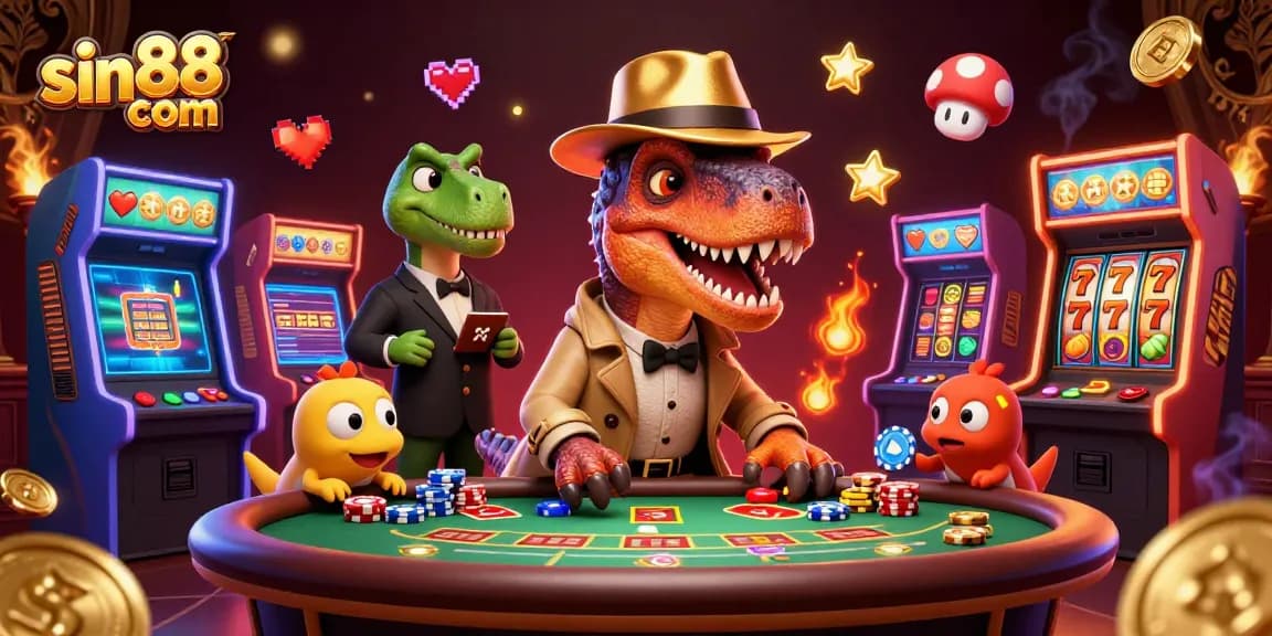 Experience fun and excitement at sin88 com with vibrant gaming characters and elements.