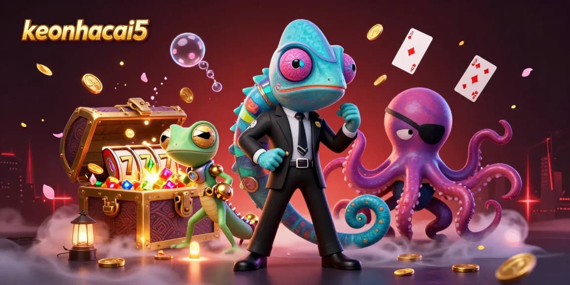 Experience thrilling action with keonhacai5 in a vibrant underwater casino scene.