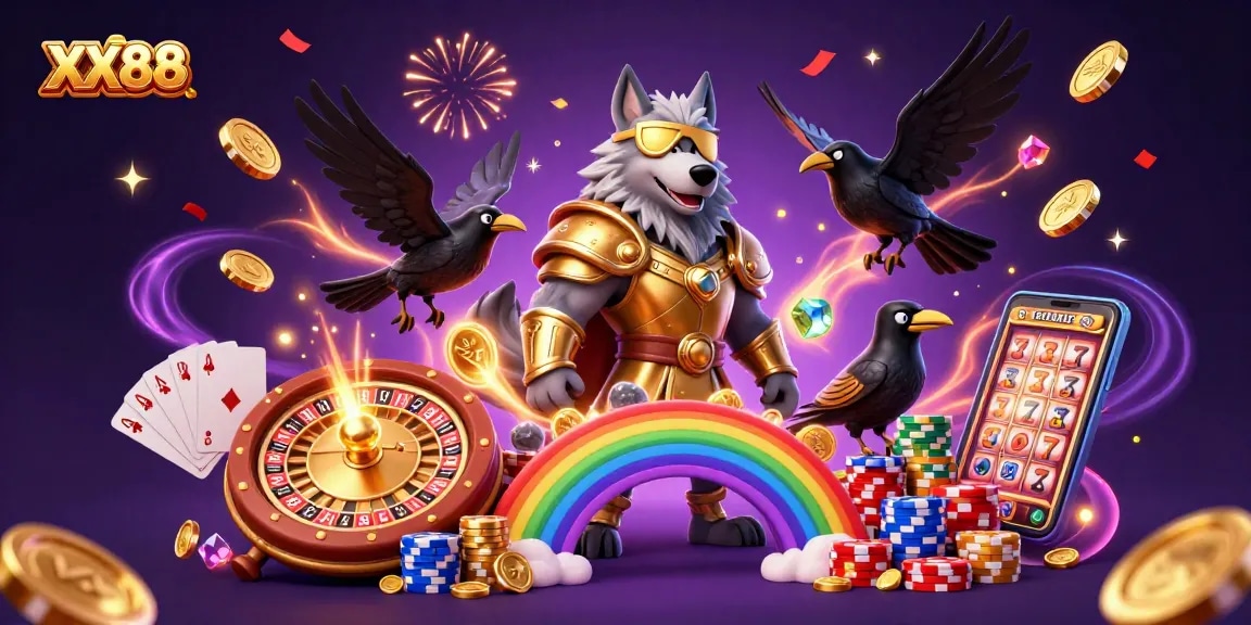 Experience thrilling gameplay at XX88 with dynamic casino elements and Norse mythology characters.