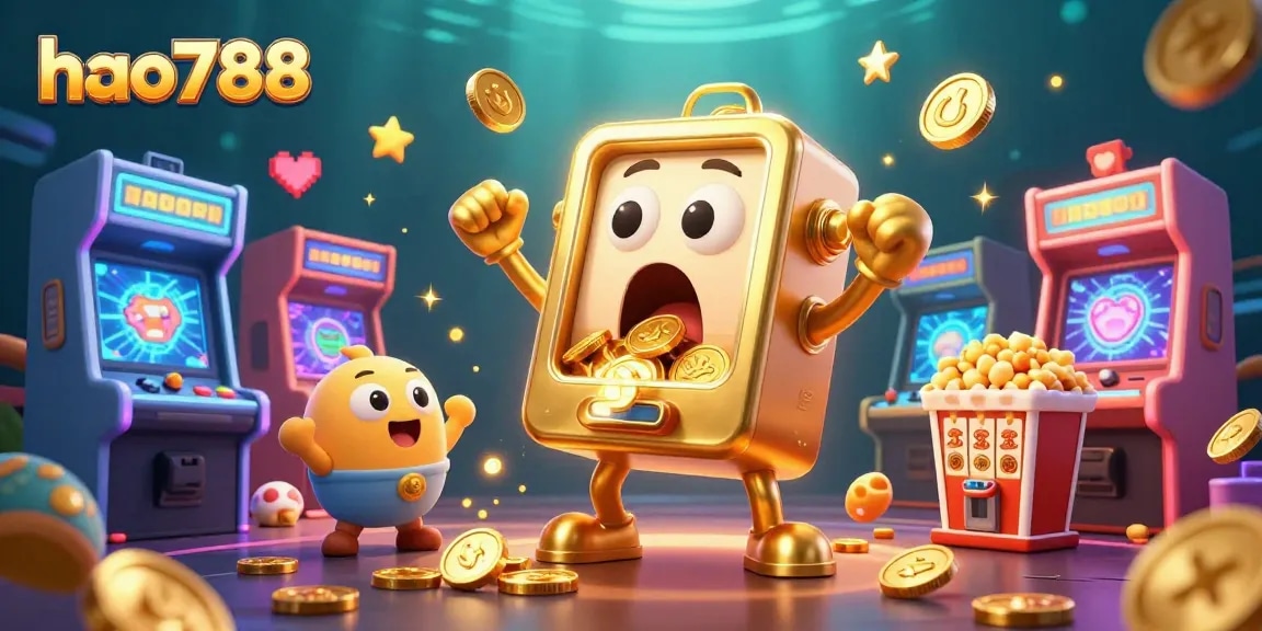 HAO788 menawarkan slot yang menarik dengan mesin slot emas ceria, menunjukkan kegembiraan jackpot.