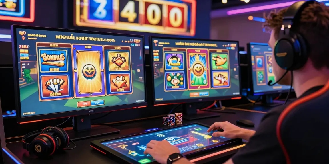 Exciting gaming atmosphere showcasing Login Cemeslot Resmi with vibrant interfaces and engaging accessories.