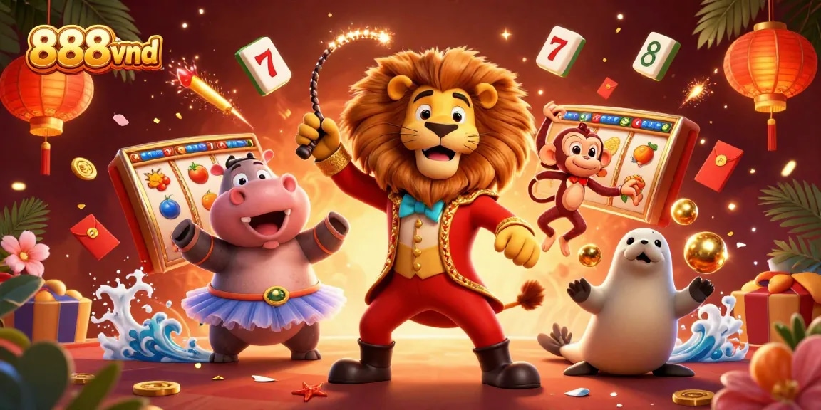 Experience thrilling spins at 888vnd with vibrant circus elements and dynamic casino games.