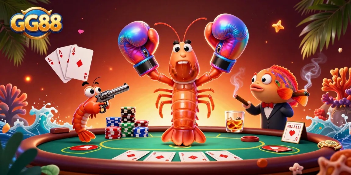 Experience thrilling gameplay with GG88 featuring vibrant poker action and dynamic characters.