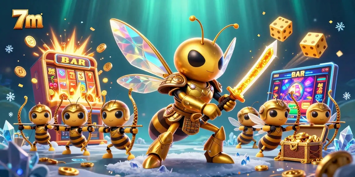 Experience thrilling wins with 7m at the vibrant casino game scene featuring dynamic characters and exciting slots.