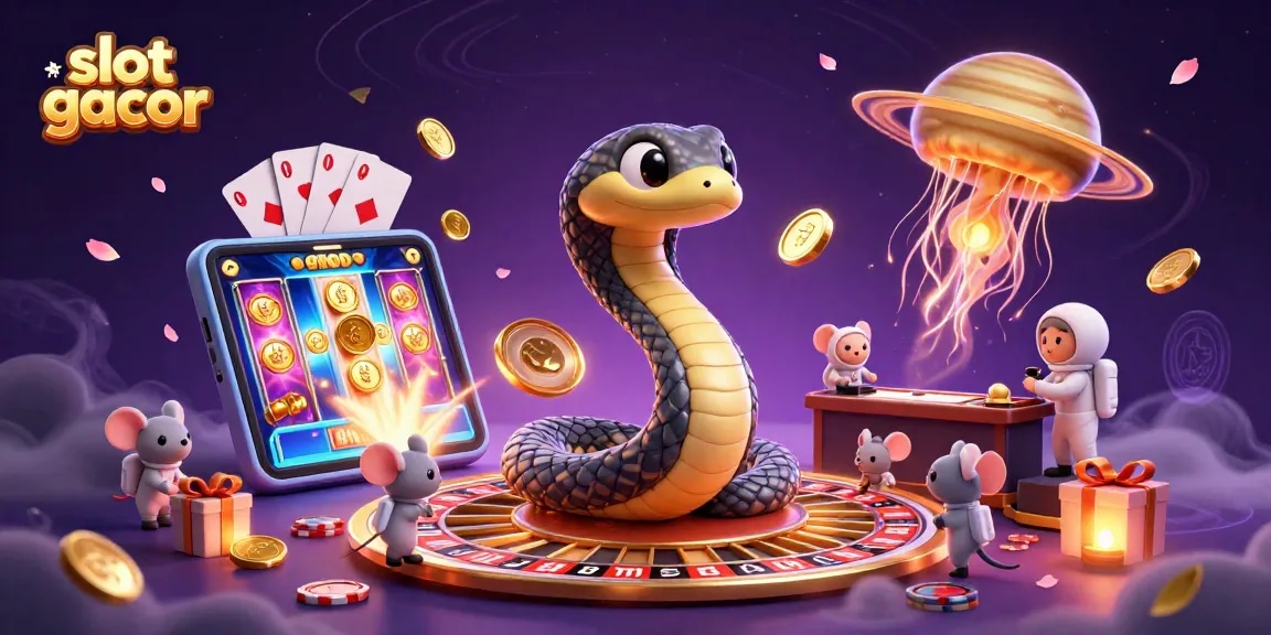 Experience the thrill of slot gacor with vibrant cosmic elements and interactive gameplay.