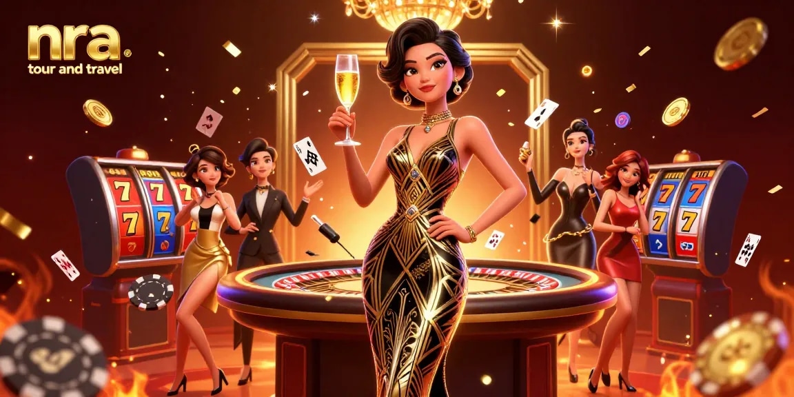 Experience the allure of nra tour and travel in this vibrant casino scene filled with excitement.