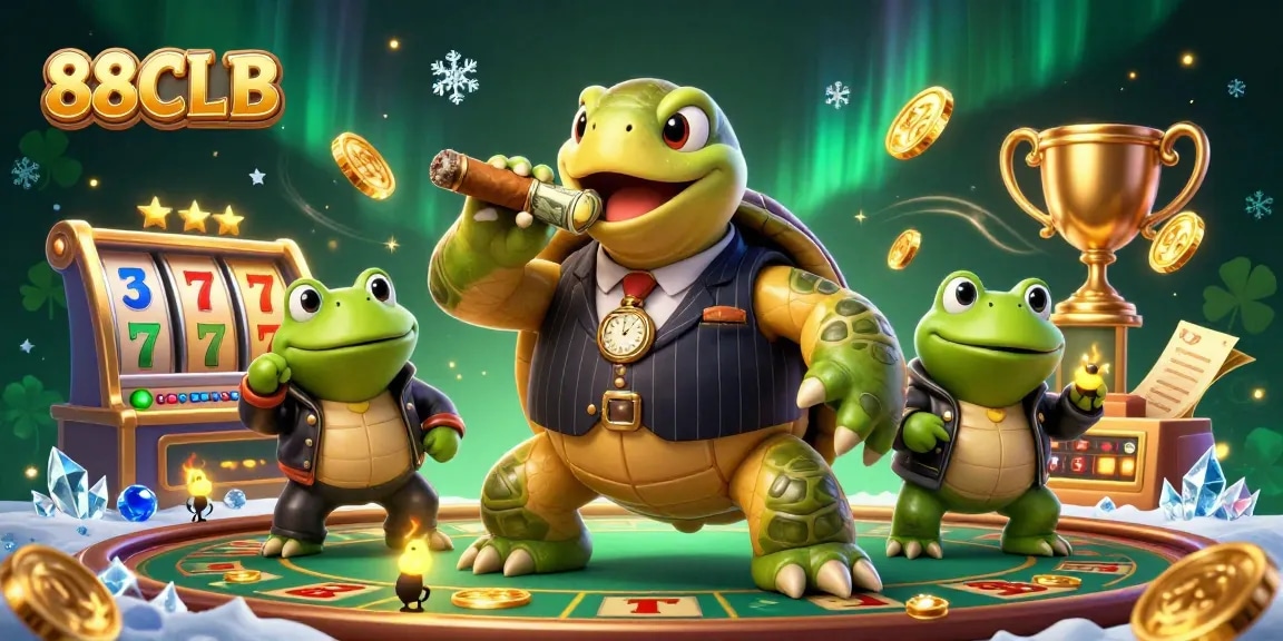 Players enjoy the thrilling experience of gaming at 88CLB, featuring exciting slot machines and vibrant casino lights.