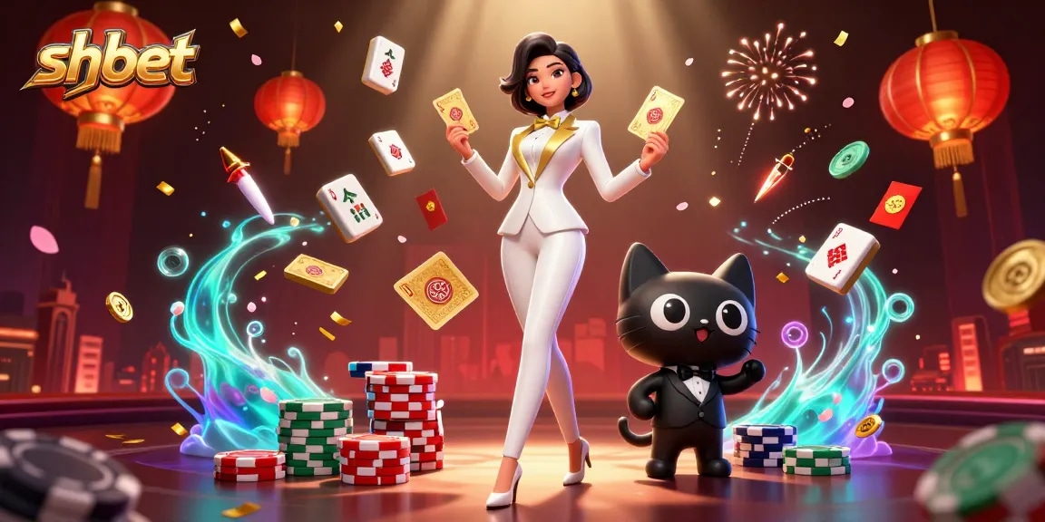Engage with shbet's dynamic casino atmosphere, featuring stylish characters and colorful game elements.