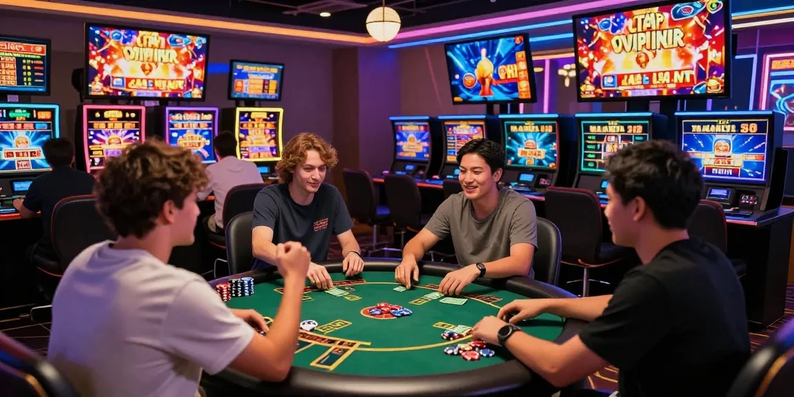 LUCK8 online gaming scene with vibrant lighting and engaged players