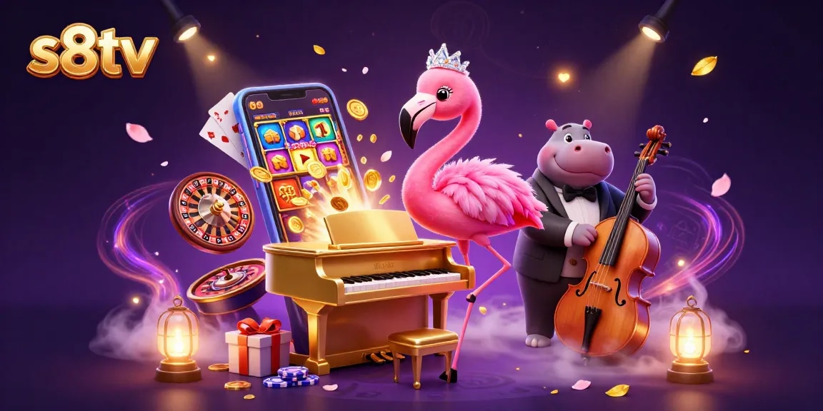 Experience thrilling entertainment with s8tv, showcasing vibrant casino characters and dynamic gameplay elements.