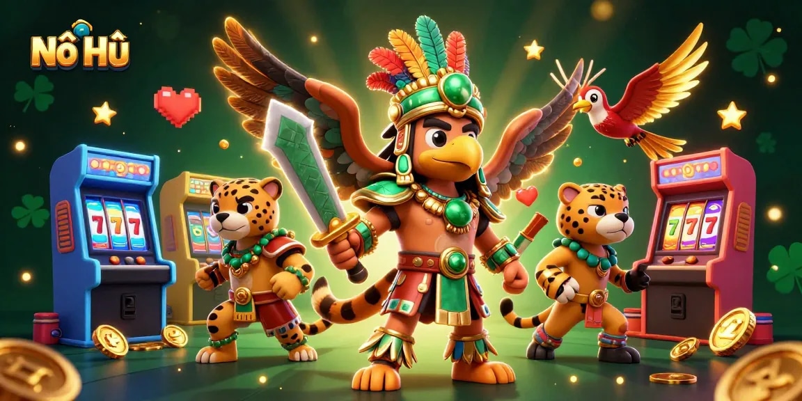 Experience Nổ Hũ with an exciting 3D illustration of our vibrant casino adventure.