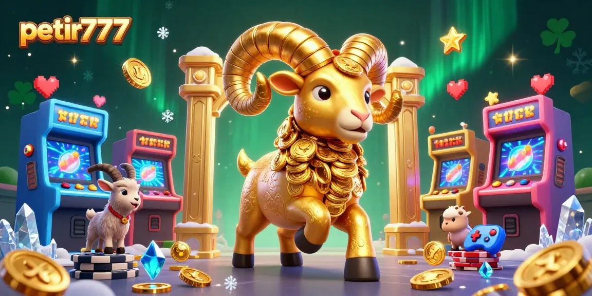 Experience exciting gameplay with petir777 in a vibrant casino illustration.