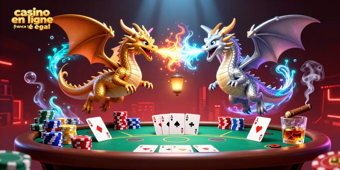Découvrez l'attrait du casino en ligne France légal avec des dragons 3D flamboyants et de l'action au poker.