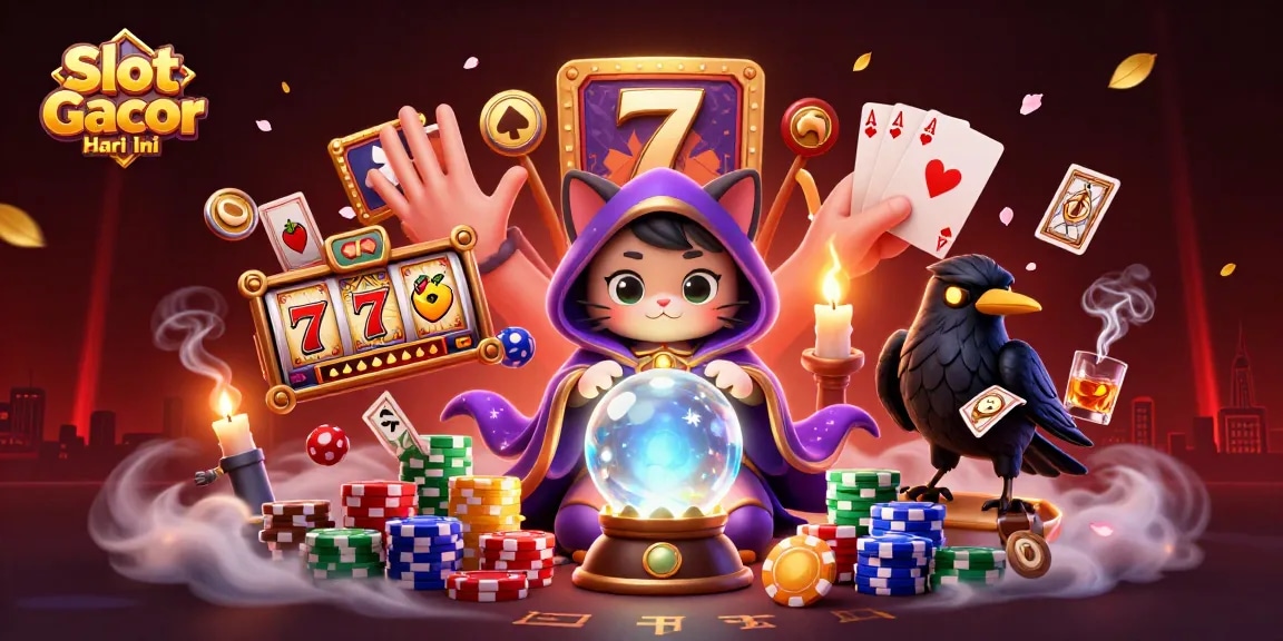 Experience the thrill of Slot Gacor Hari Ini with vibrant characters and dynamic casino elements.