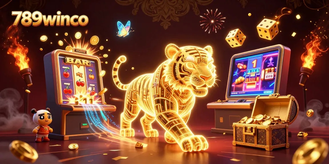 Experience thrilling gameplay at 789winco with vibrant 3D casino elements and characters in an energetic setting.