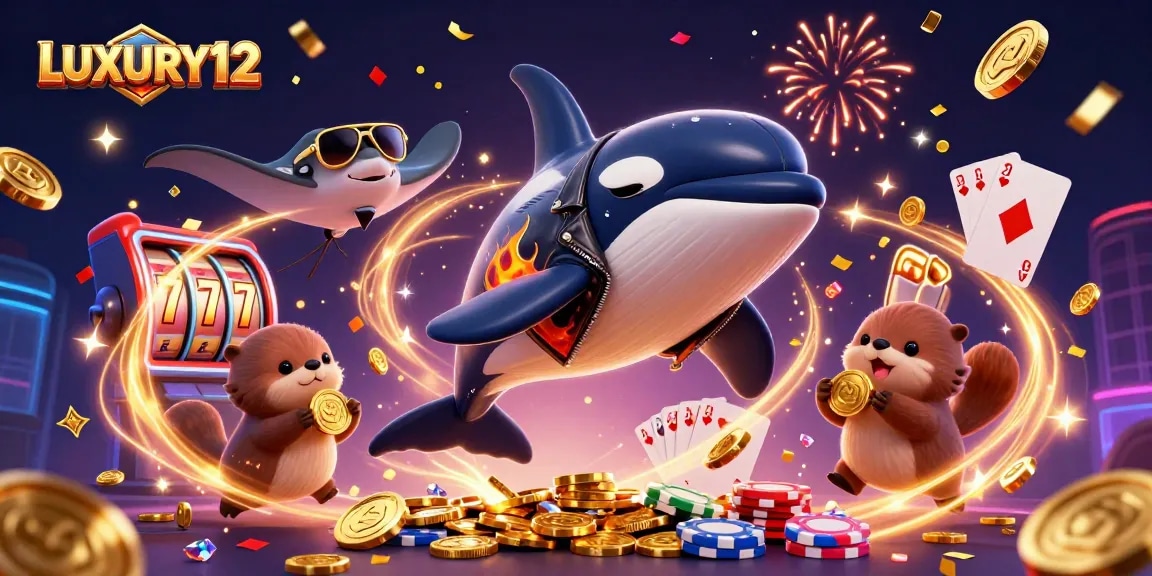 LUXURY12 engages players with vibrant slot games and opportunities for big wins amid celebratory elements.
