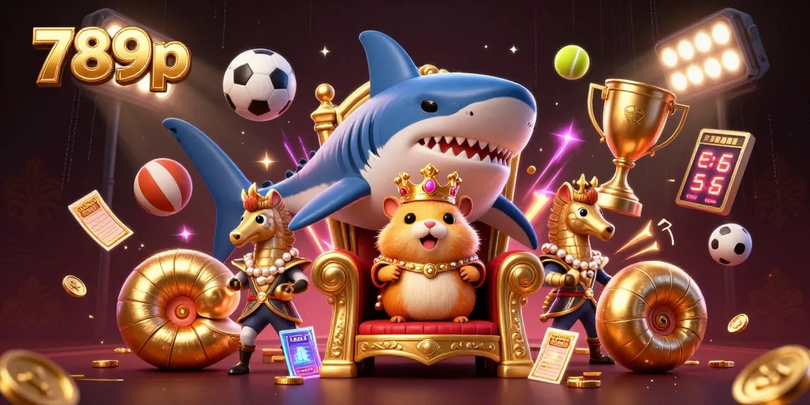 Win big at 789p with a dynamic casino illustration packed with thrilling gaming elements.