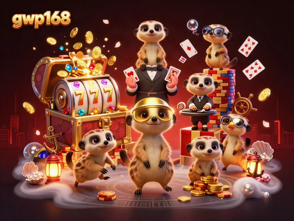 Meningkatkan peluang menang di gwp168 dengan koloni meerkat menjalankan operasi kasino yang megah.