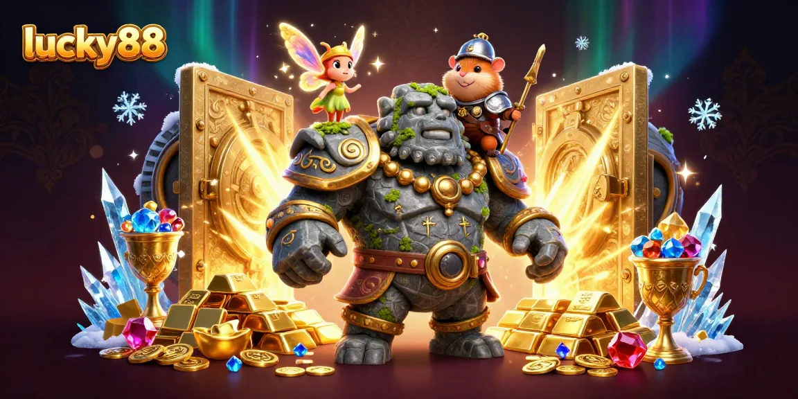 Experience big wins with lucky88 at the vibrant casino featuring enchanted characters and treasures.