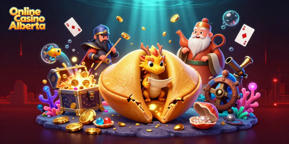 Engage in thrilling games at Online Casino Alberta with a vibrant scene of fortune and excitement.