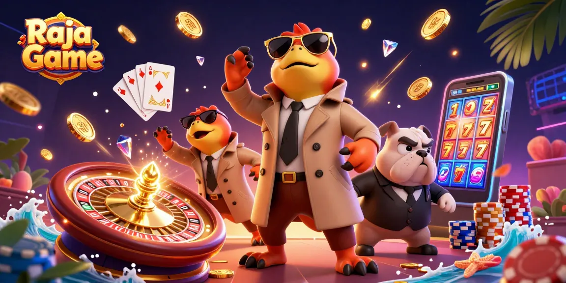 Win big at Raja Game casino with fun gameplay, colorful poker chips, and thrilling rewards.