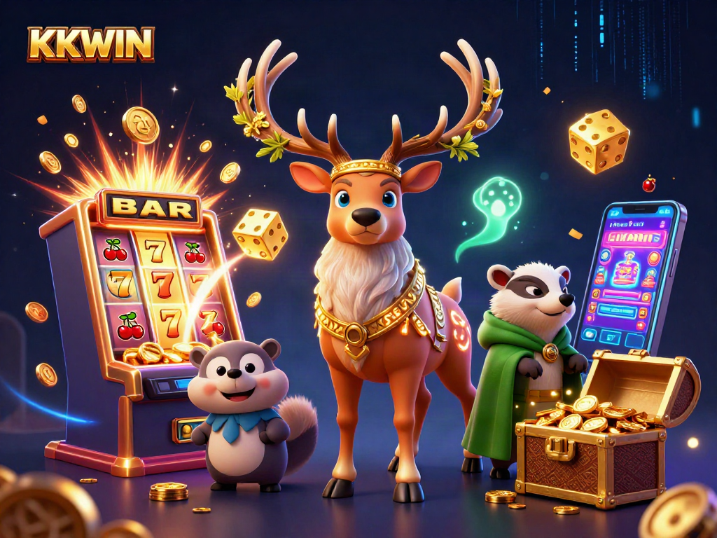 KKWIN enhances the excitement of gaming with dynamic slot machines and mystical characters.