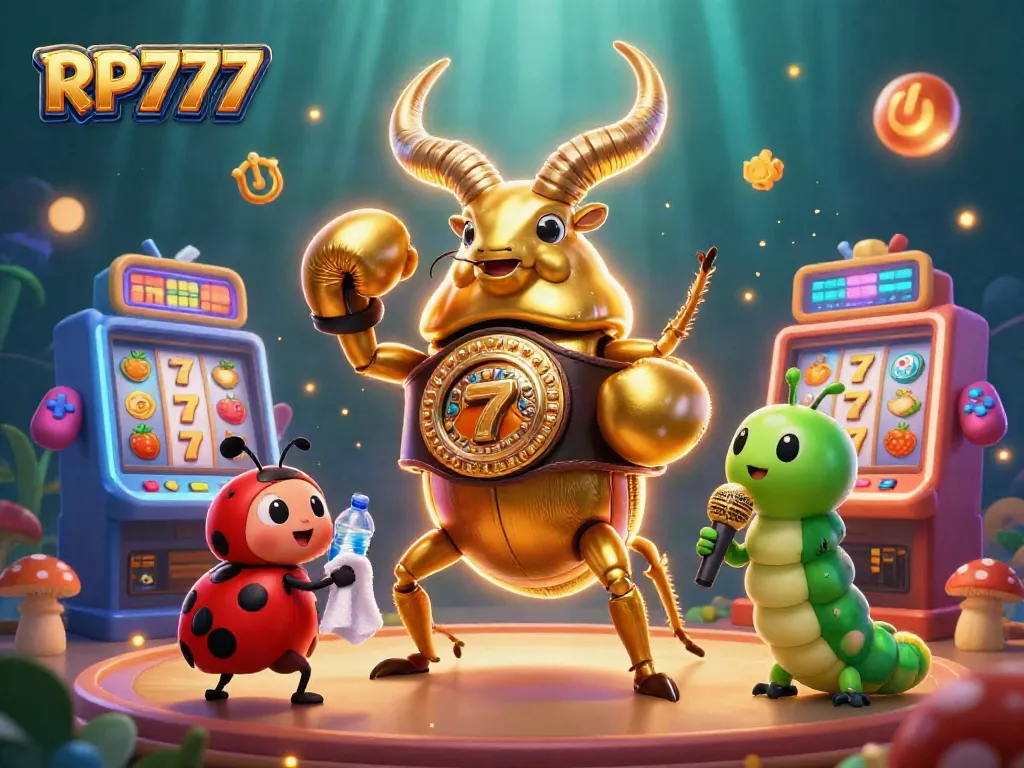 Mainkan slot bertema RP777 dengan karakter hewan lucu dalam dunia kasino yang cerah dan menarik.
