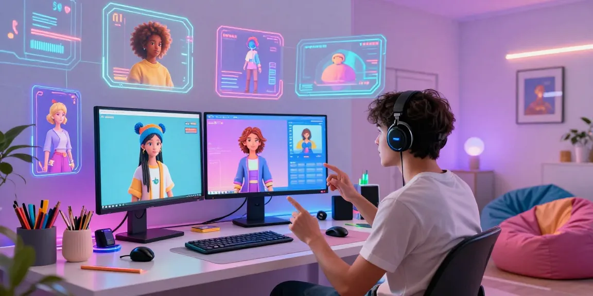 Engaging chat with nsfw ai companion in a vibrant digital workspace