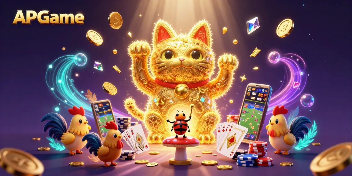 Experience the thrill of APGame with our dynamic illustration showcasing cockfighting excitement and rich gaming elements.