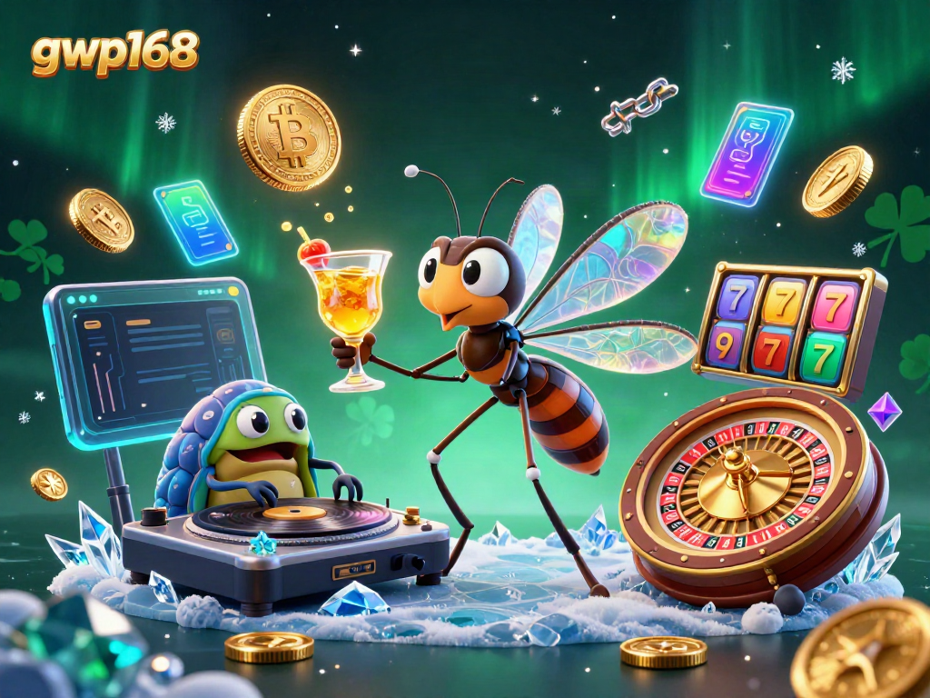 Permainan slot online gwp168 menghadirkan simbol keberuntungan dan elemen kasino yang menarik.
