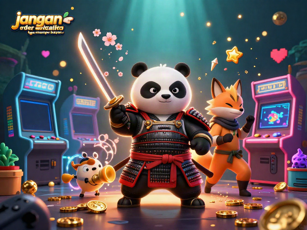Catch the thrilling action of the vibrant arcade game experience with "jangan order kalo ga mampu bayar.." in stunning 3D detail.