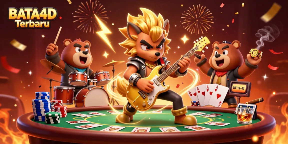 BATA4D Terbaru mempersembahkan aksi seru perjudian dengan karakter yang dinamis saat bermain poker dan merayakan kemenangan