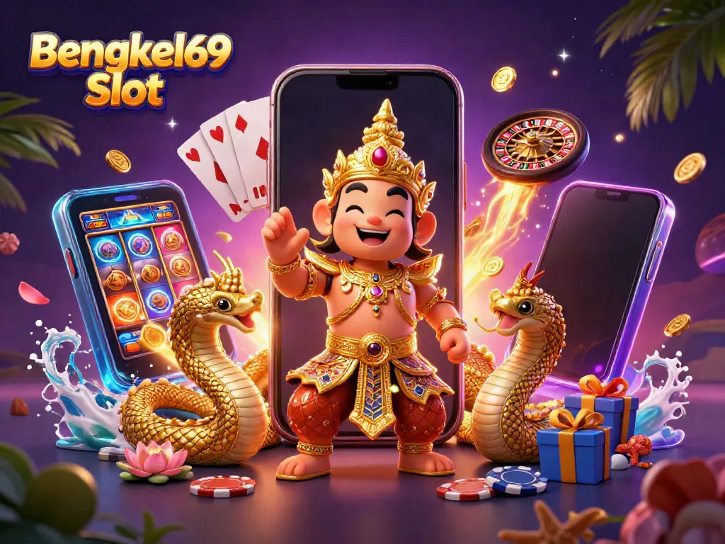 Engage with the vibrant world of Bengkel69 Slot featuring dynamic characters and exciting game elements.