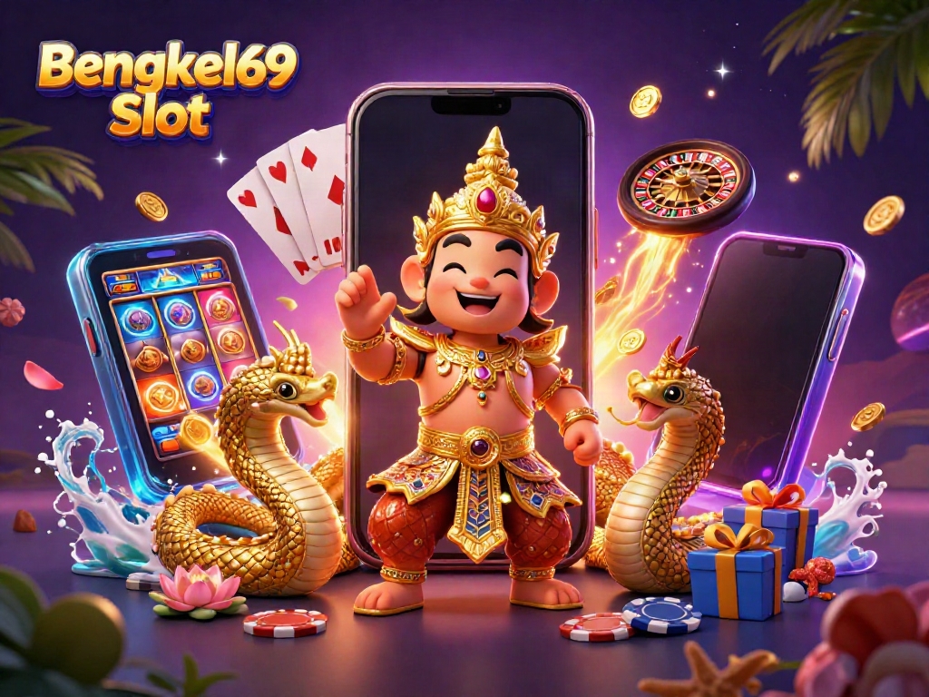 Engage with the vibrant world of Bengkel69 Slot featuring dynamic characters and exciting game elements.